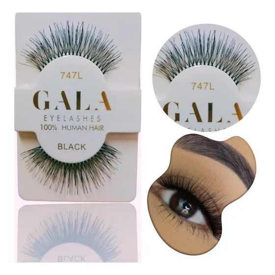 12 Pares De Pestañas Postizas Natural Gala Color 747l