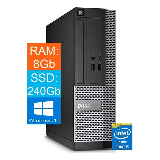 Pc Cpu Desktop Dell 3020 I5 4 Geração 8gb 480gb Windows Pro
