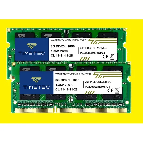 Memoria Ddr3  2x8 Gb Para Laptop Total 16gb Ddr3l