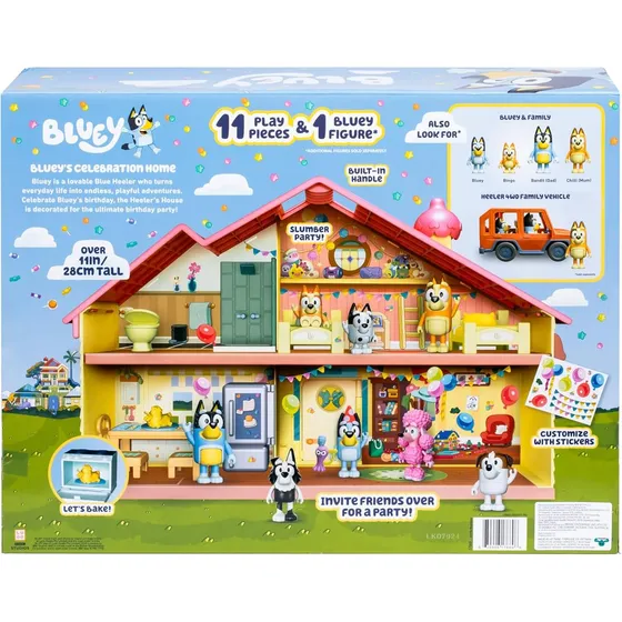 Playset Casa De Celebración Familia Bluey Multicolor