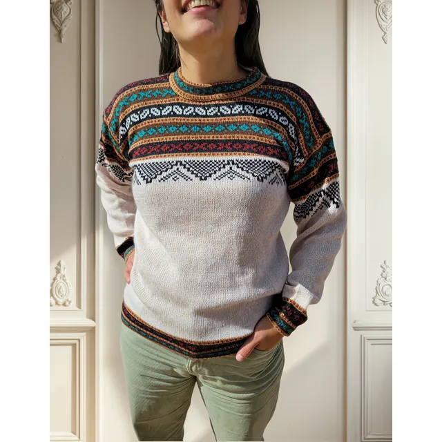Sweater Buzo Pullover Tunica Lana De Alpaca Norteño Unisex