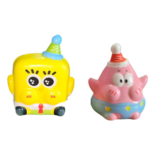 Squishy Bob Esponja Patricio & Apachurrable Antiestrés 2pz Squishy Bob Esponja Patricio & Apachurrable Antiestrés 2pz
