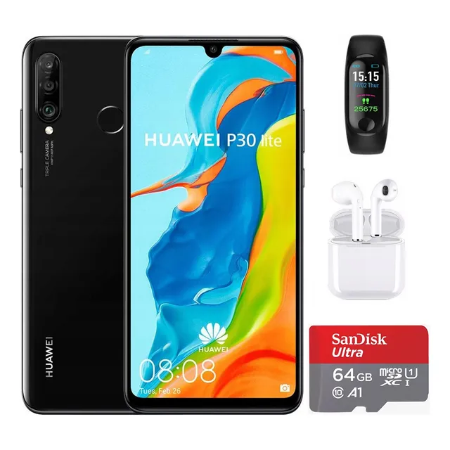 Huawei P30 Lite Dual Sim 128 Gb 4 Gb Ram Negro