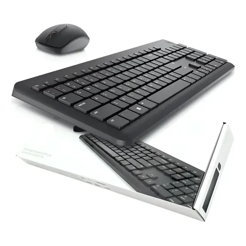 Kit Teclado e Mouse Dell KM7120W Sem Fio, Preto e Cinza | MercadoLivre
