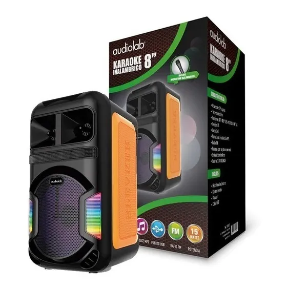 Parlante Karaoke Audiolab Bt 8  Tws Fx