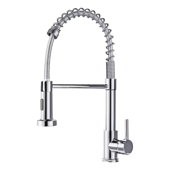 Grifo Llave Mezclador Monomando Fregadero De Cocina Plateado