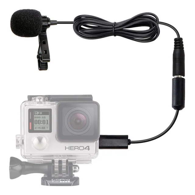 Micrófono Lavalier Movo Gm100 - Compatible Con Gopro