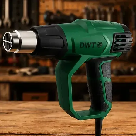 Soprador Térmico 2000w Dwt Std 200n 550°c 3 Estágios Com 4 Bicos 220v Verde-escuro