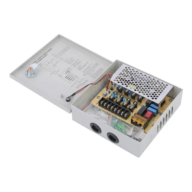 Fuente De Poder 12v 5a Con Gabinete Fusible Para Cctv Y Leds