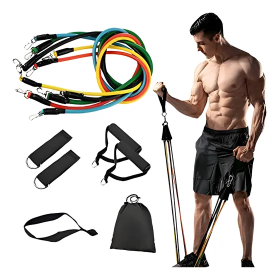 Set 5 Bandas Elásticas De Resistencia Ligas Entrenamiento