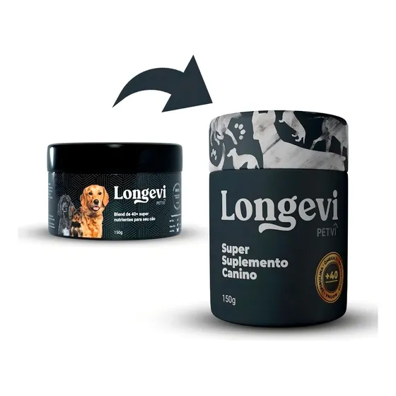Longevi Da Petvi super suplemento em pó - (8-em-1) 150g