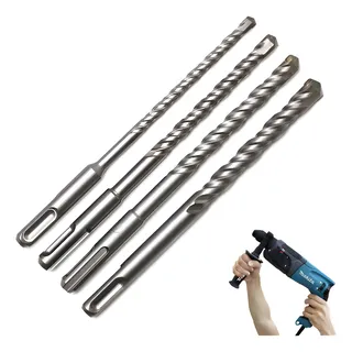 Kit Jogo De Brocas P/ Concreto 6mm 8mm 10mm 12mm Sdsplus Mtx Kit Jogo De Brocas P/ Concreto 6mm 8mm 10mm 12mm Sdsplus Mtx
