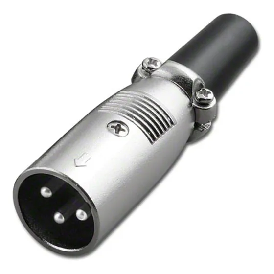 Conector De Audio Xrl 3pines Macho Microfono Estilo Japonés