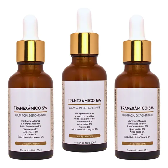 Ácido Tranexamico 5% Para Ojeras, Melasma Y Manchas (3 Pack)