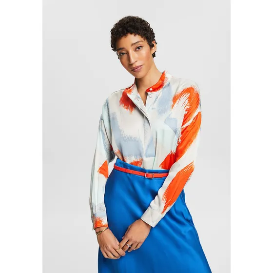 Blusa Estampada Mujer Esprit 024ee1f325
