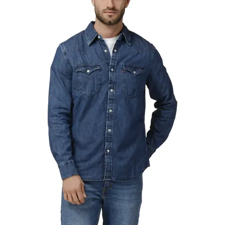 Camisa Hombre Jean Classic Western Azul Levis 85745-0073