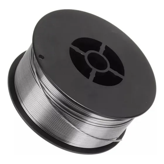 Rollo Alambre Soldar Mig Flux Sin Gas 0,8mm 1kg Lusqtoff Color Plateado