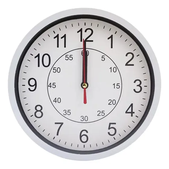 Reloj Colgante Analógico 12 Horas Clásico Pared Cocina Sala