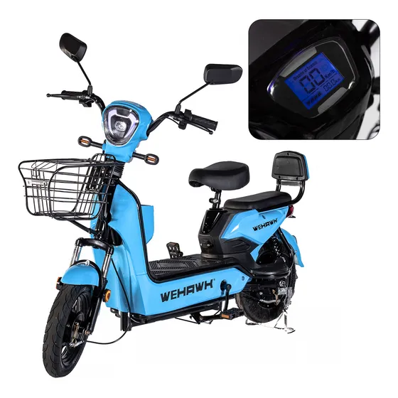 Mini Scooter Elétrica 500w Sem Cnh Wehawk Basket