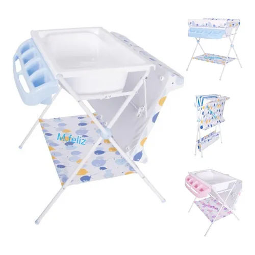 Bañeras Para Bebe Recien Nacidos Multifuncional Organizadore Color Rosa Globos