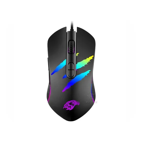 Mouse Gamer Mo-ya37 Led Rgb 3200 Dpi 7 Botões Programáveis