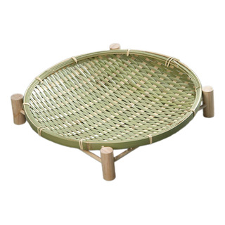 Bandeja De Cesta De Bambú, Bandeja Para Servir, 30cm Verde Bandeja De Cesta De Bambú, Bandeja Para Servir, 30cm Verde