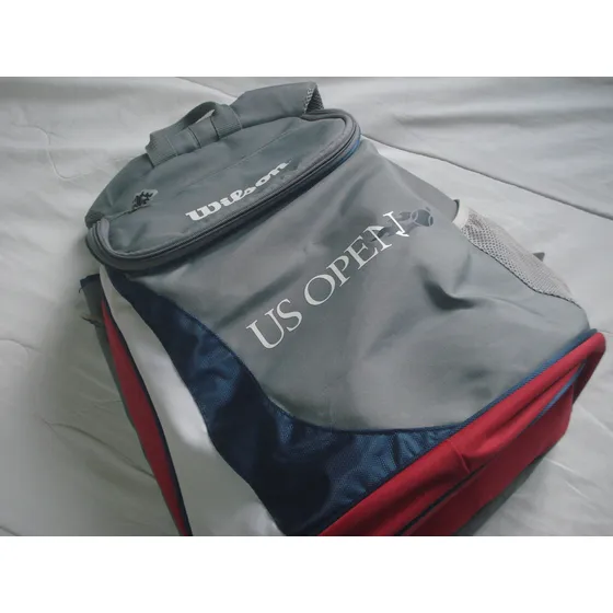 Mochila Raquetero Wilson Tenis Us Open New York 2 Raquetas Gris