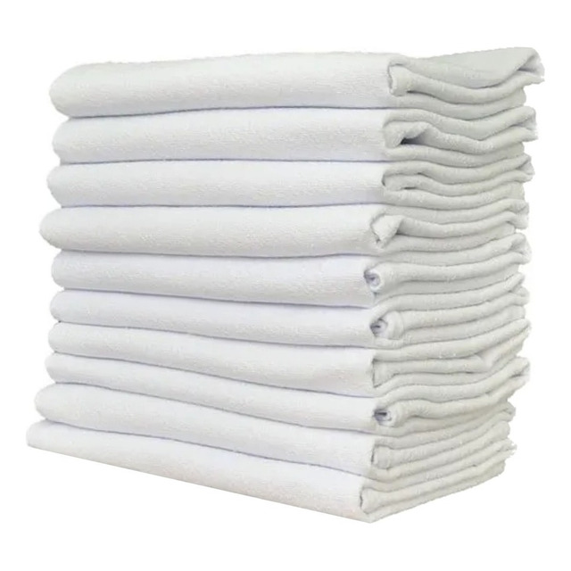 Kit 10 Panos De Prato Branco Liso 100% Algodão 66x41cm Pé De Galinha Kit 10 Panos De Prato Branco Liso 100% Algodão 66x41cm Pé De Galinha