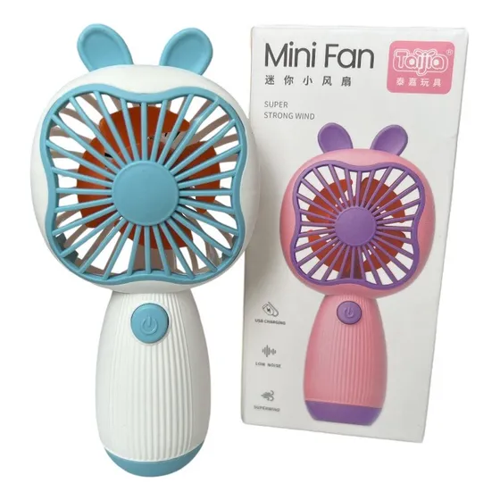 Mini Ventilador Portatil De Mano Osito Recargable