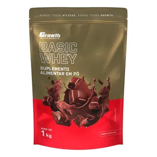 Basic Whey 1kg Growth Supplements - Chocolate