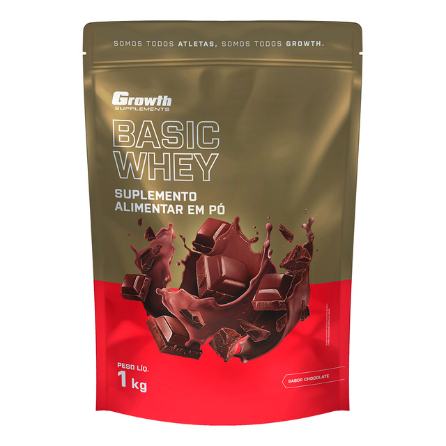 Basic Whey 1kg Growth Supplements - Chocolate Basic Whey 1kg Growth Supplements - Chocolate