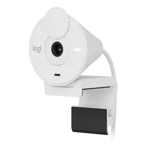 Camara Logitech Brio 300 Fhd 1080p Con Modo Privacidad Color Blanco | Cuotas sin interés