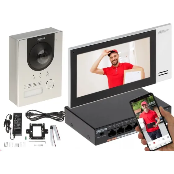 Kit Videoportero Citofono Ip 2mp,sd,smartphone,poe.dahua