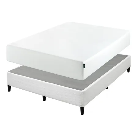 Cama Keenan Colchón Espuma 2 Plazas 25cms Color Negro