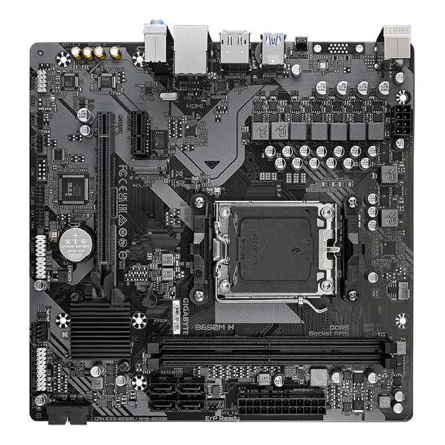 Tarjeta Madre Gigabyte B650m H Am5 Ddr5 Micro Atx Q-flash