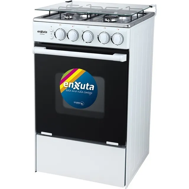 Cocina Enxuta Multigas 4 Hornallas Con Encendido Blanca 9504