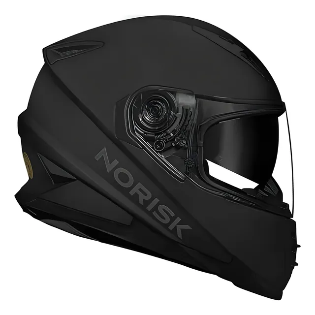 Capacete Norisk Ff302 Black Manty Fosco Oculos Solar Ls2