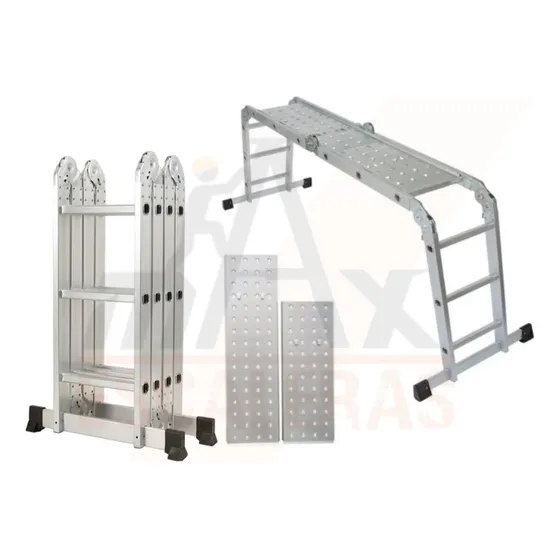 Combo Escalera Multiproposito De 12 Pasos + Plataformas  