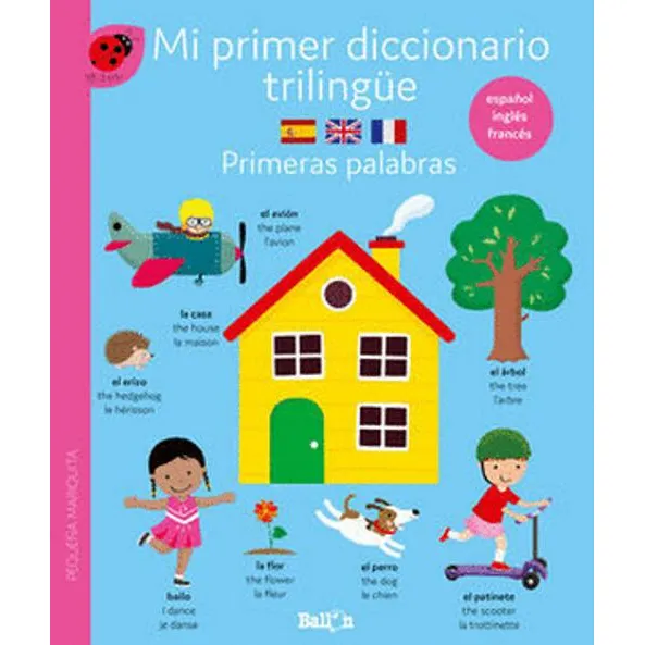Libro Mi Primer Diccionario Trilingüe