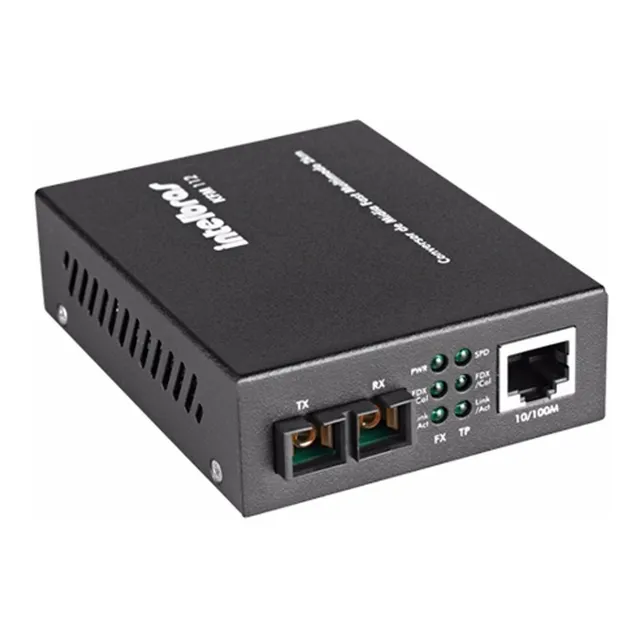 Convertidor Fast Ethernet Intelbras multimodo de 2 km Kfm 112
