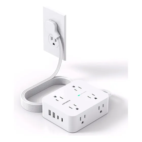 Regleta De Alimentación Con Protector De Sobretensiones