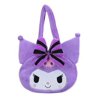 Bolsa Kawaii Peluche Kuromi Negra Lila Bolsa Kawaii Peluche Kuromi Negra Lila