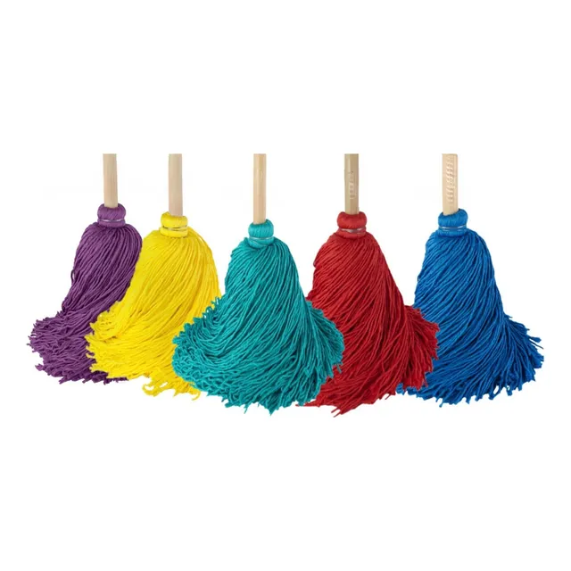 5 Trapeadores De Microfibra Española Grande Mango Largo Mop