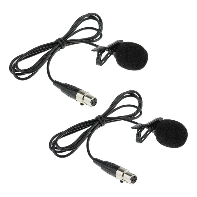 2×micrófono Solapa Mini Xlr 3 Pines