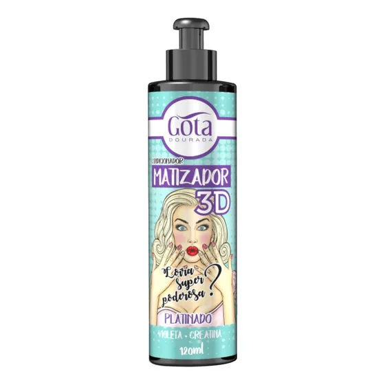 Matizador 3d Gota Dourada Platinado 120ml
