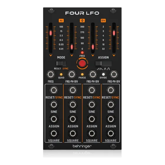 Módulo Eurorack Behringer Four Lfo Control Por Voltage 12hp