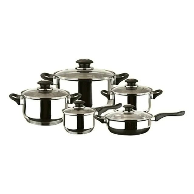 Magefesa Batería De Cocina Family, Acero Inoxidable, 10
