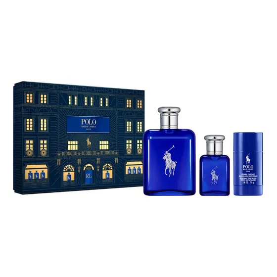 Pack Ralph Lauren Polo Blue Edt 25 Ml + 40 Ml + Deo 75 Ml