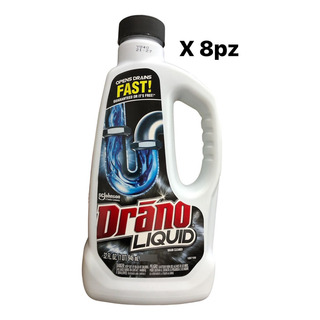 Destapacaños Drano Liquido Mayoreo 8pz 946ml C/u Destapacaños Drano Liquido Mayoreo 8pz 946ml C/u