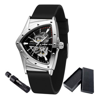 Reloj Triangular Mecánico Automático Para Hombre Con Correa Reloj Triangular Mecánico Automático Para Hombre Con Correa